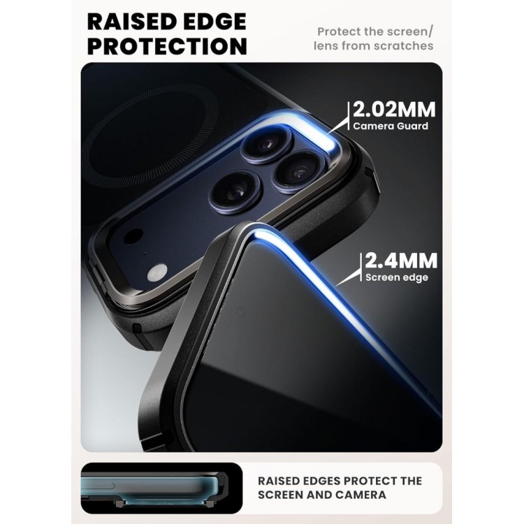 Θήκη I-BLASON SUPCASE ARES FLIP MAG MAGSAFE για APPLE iPhone 17 PRO MAX 6.9 5G 2025 - ΜΑΥΡΟ