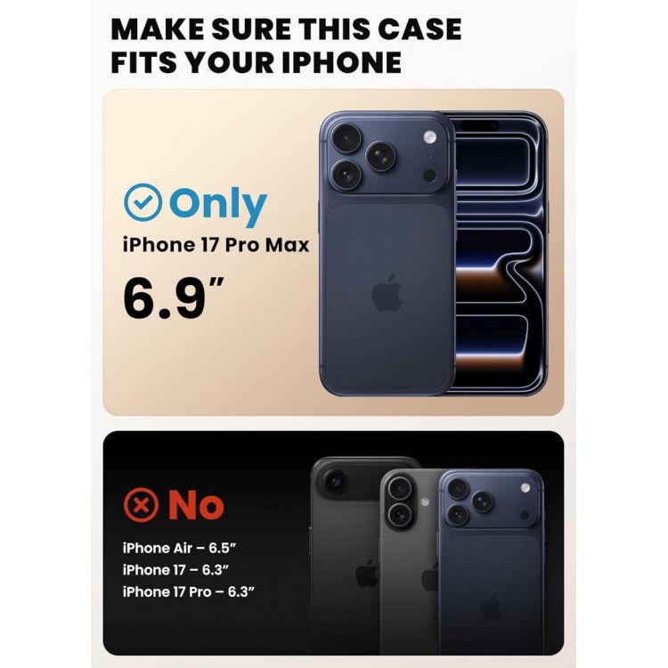 Θήκη I-BLASON SUPCASE ARES FLIP MAG MAGSAFE για APPLE iPhone 17 PRO MAX 6.9 5G 2025 - ΜΑΥΡΟ