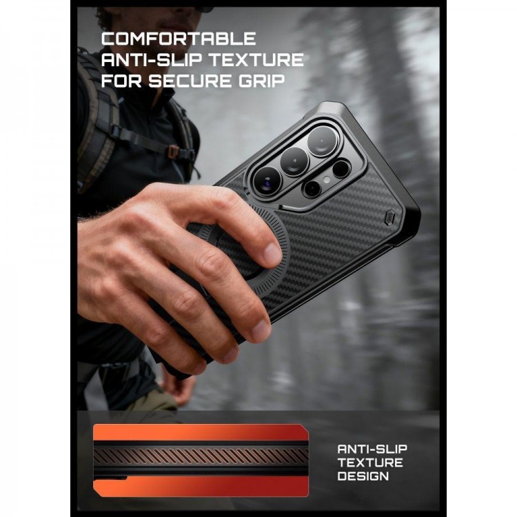 Θήκη SUPCASE UNICORN BEETLE PRO MAG MAGSAFE για SAMSUNG GALAXY S26 ULTRA 5G 2026, 2-ΣΕΤ - ΜΑΥΡΟ