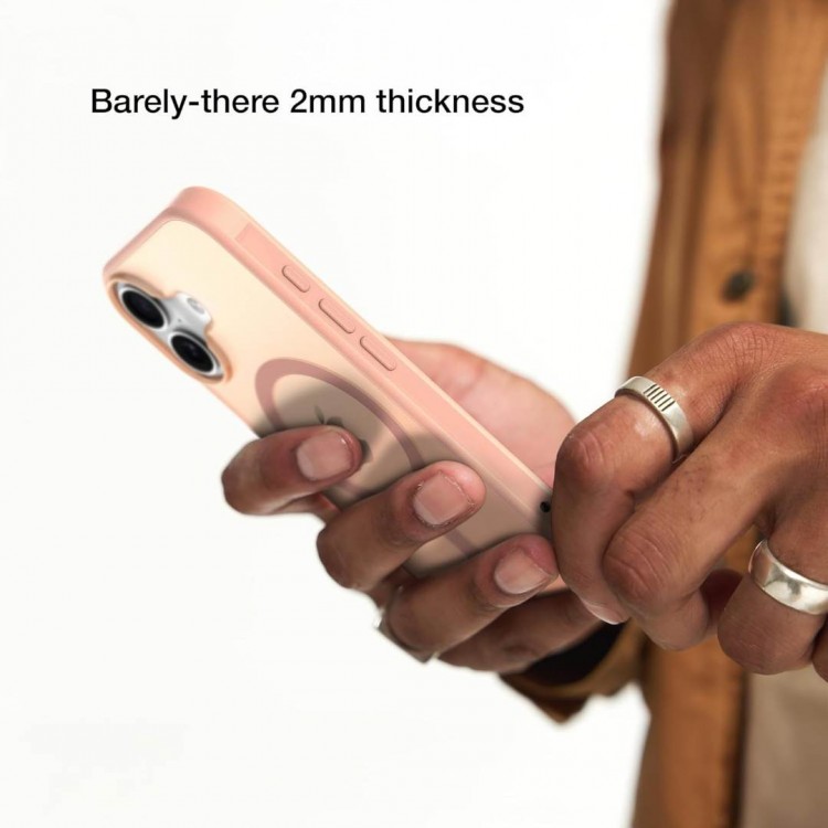 Θήκη INCASE Slim με MagSafe για Apple iPhone 16 6.1 2024 - Blush ΡΟΖ - IN-INPH190401-BLP