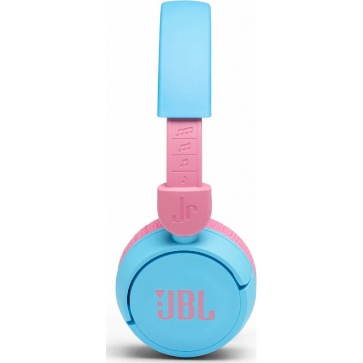 JBL by HARMAN JR310BT Bluetooth ακουστικά Hands-Free Over Head Εργονομικά με μικρόφωνο - ΜΠΛΕ ΡΟΖ - JBLJR310BTBLU
