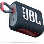 JBL GO3 Φορητό Ασύρματο Bluetooth Ηχείο, Waterproof IP67 Palm Sized Water Resistant - ΜΠΛΕ ΡΟΖ - JBLGO3BLUP