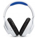 JBL by HARMAN Quantum 360P για Sony PlayStation 4/5 ,Bluetooth Over-Head Ασύρματα ακουστικά με μικρόφωνο - Λευκό/Μπλε - ΗΑ-JBLQ360PWLWHTBLU