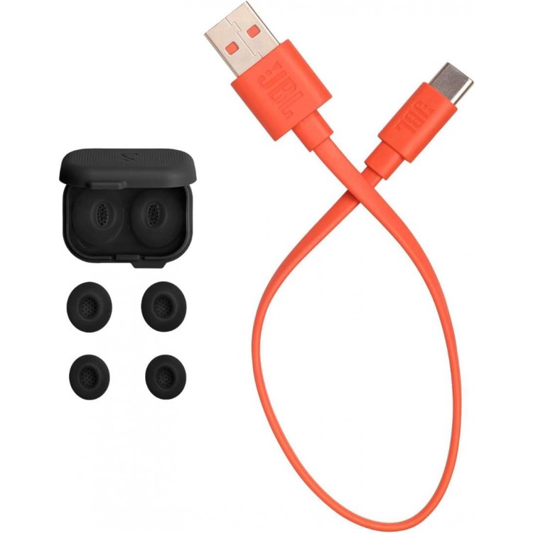 JBL by HARMAN Tune TWS Flex 2, True Wireless Ear-Buds Headphones, NC, Touch, BT Headset BLUETOOTH Hands-Free με εργονομικά Earbuds - ΜΑΥΡΟ Ghost Edition - JBLTFLEX2GBLK 