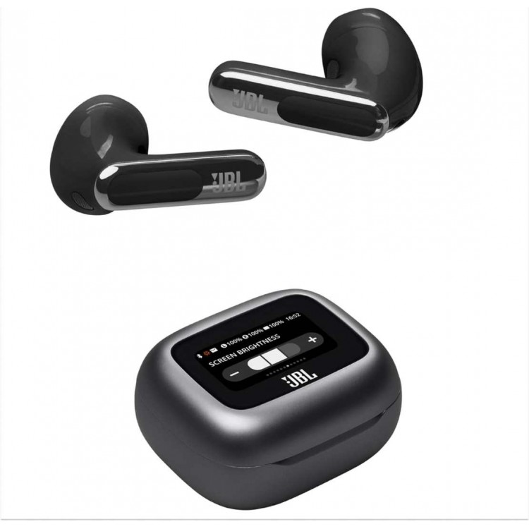 JBL by HARMAN Live Flex 3 TWS, True Ασύρματα Ακουστικά Ear-Buds Headphones, True ANC, BT Headset Hands-Free με εργονομικά Earbuds - ΜΑΥΡΟ - JBLLIVEFLEX3BLK