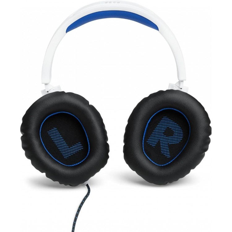 JBL by HARMAN Quantum 100P για Gaming ,Wired 3.5mm Jack, Over-Head Ενσύρματα ακουστικά με αποσπώμενο BOOM μικρόφωνο - Λευκό/Μπλε - JBLQ100PWHTBLU