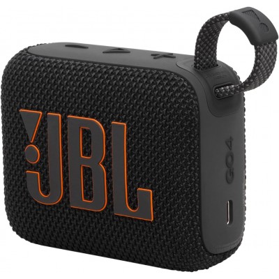 JBL GO 4 Φορητό Ασύρματο Bluetooth Ηχείο, Waterproof IP67 Palm Sized Water Resistant - ΜΑΥΡΟ - JBLGO4BLK