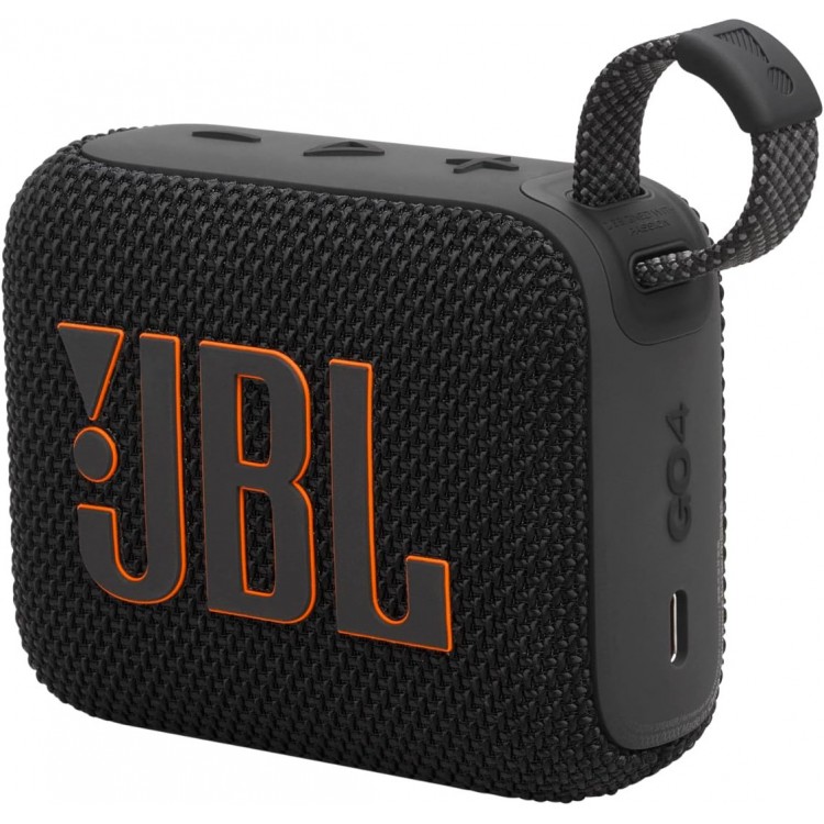 JBL GO 4 Φορητό Ασύρματο Bluetooth Ηχείο, Waterproof IP67 Palm Sized Water Resistant - ΜΑΥΡΟ - JBLGO4BLK