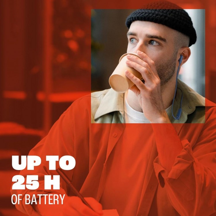 JBL Tune T235BT Ασύρματα ακουστικά Bluetooth, επίπεδο καλώδιο Hands-Free 3-κουμπιά + Mic, Remote, Comfortable Ergonomic Ear Pads - ΛΕΥΚΟ - JBLT235BTWHT