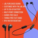 JBL Tune T235 BT, Ακουστικά BLUETOOTH Hands-Free FLAT CABLE 3-buttons + Mic, Remote με εργονομικά Ear Pads - ΜΑΥΡΟ - JBLT235BTBLK