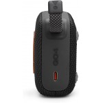 JBL GO 4 Φορητό Ασύρματο Bluetooth Ηχείο, Waterproof IP67 Palm Sized Water Resistant - ΜΑΥΡΟ - JBLGO4BLK