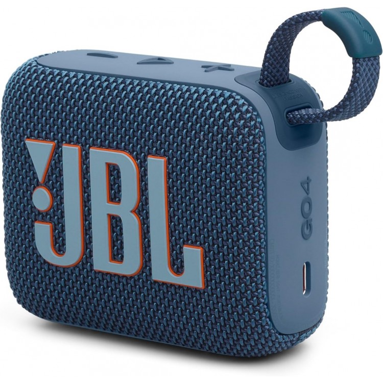 JBL GO 4 Φορητό Ασύρματο Bluetooth Ηχείο, Waterproof IP67 Palm Sized Water Resistant - ΜΠΛΕ - JBLGO4BLU