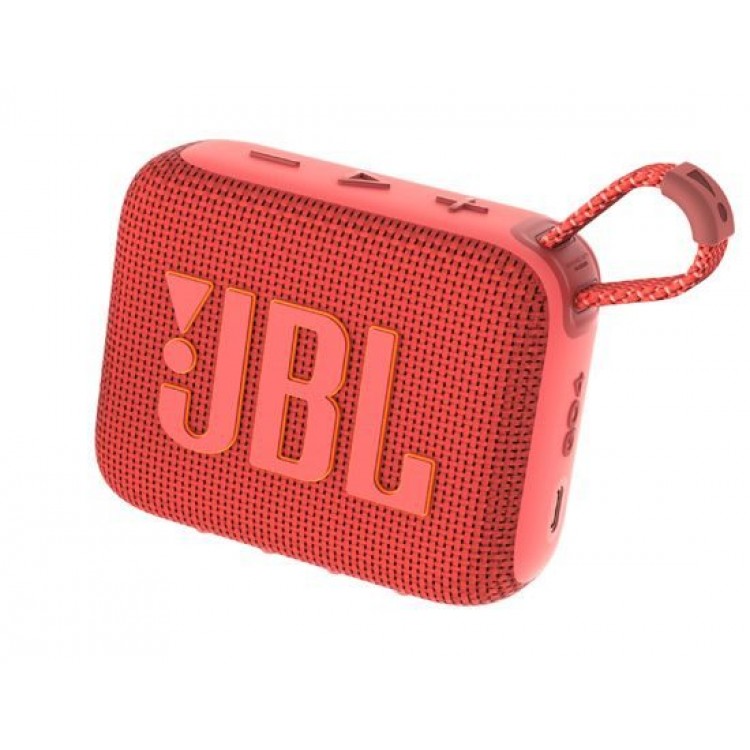 JBL GO 4 Φορητό Ασύρματο Bluetooth Ηχείο, Waterproof IP67 Palm Sized Water Resistant - ΚΟΚΚΙΝΟ - JBLGO4RED