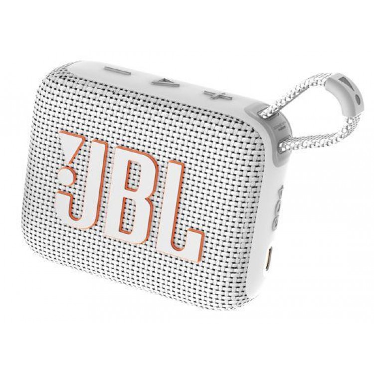 JBL GO 4 Φορητό Ασύρματο Bluetooth Ηχείο, Waterproof IP67 Palm Sized Water Resistant - ΛΕΥΚΟ - JBLGO4WHT