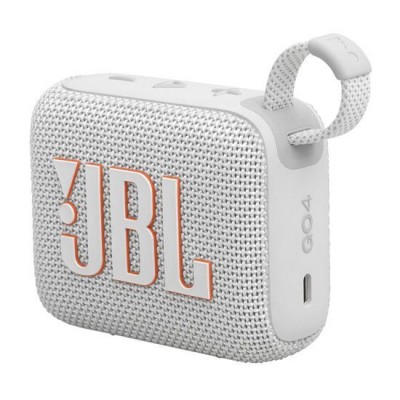 JBL GO 4 Φορητό Ασύρματο Bluetooth Ηχείο, Waterproof IP67 Palm Sized Water Resistant - ΛΕΥΚΟ - JBLGO4WHT