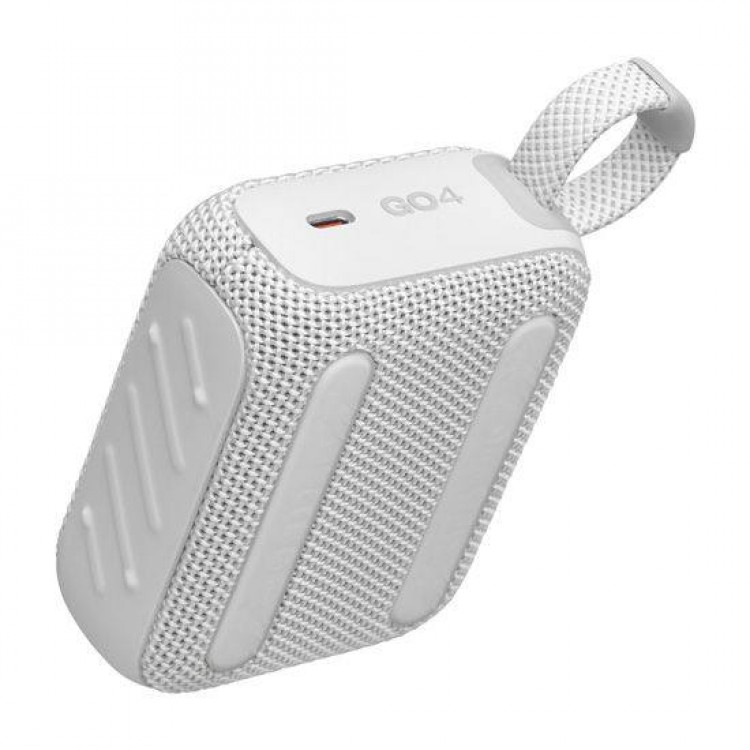 JBL GO 4 Φορητό Ασύρματο Bluetooth Ηχείο, Waterproof IP67 Palm Sized Water Resistant - ΛΕΥΚΟ - JBLGO4WHT