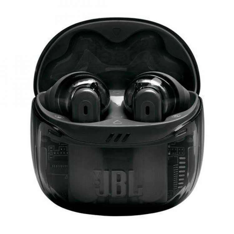 JBL by HARMAN Tune TWS Flex 2, True Wireless Ear-Buds Headphones, NC, Touch, BT Headset BLUETOOTH Hands-Free με εργονομικά Earbuds - ΜΑΥΡΟ Ghost Edition - JBLTFLEX2GBLK 
