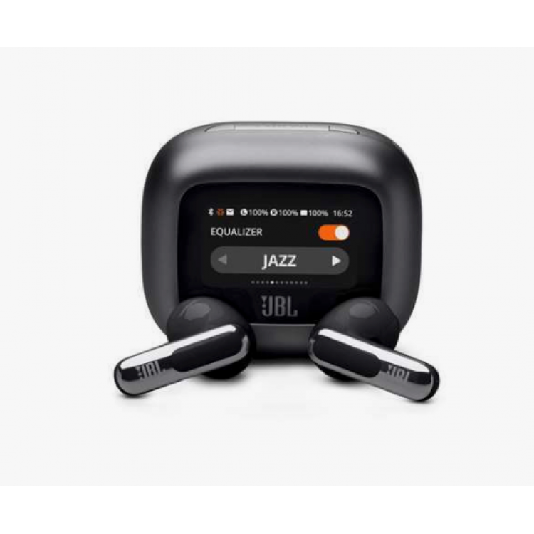 JBL by HARMAN Live Flex 3 TWS, True Ασύρματα Ακουστικά Ear-Buds Headphones, True ANC, BT Headset Hands-Free με εργονομικά Earbuds - ΜΑΥΡΟ - JBLLIVEFLEX3BLK