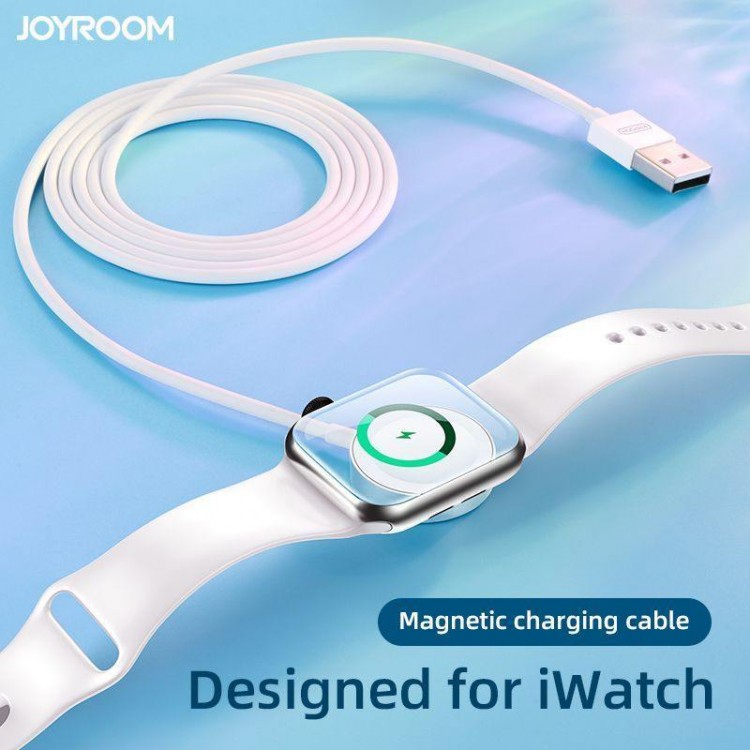 JOYROOM Μαγνητικό καλώδιο φόρτισης/Φορτιστής USB-A για APPLE WATCH series , 1.2μ. - S-IW001S - ΛΕΥΚΟ