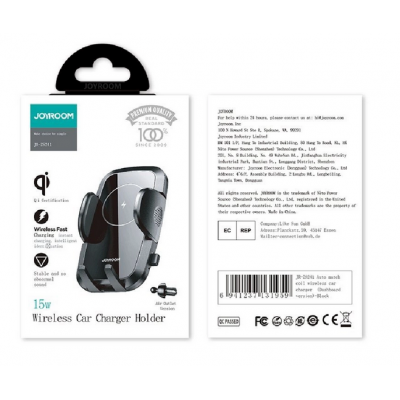 Joyroom JR-ZS241 Air Vent Car Mount Wireless Charger 15W - Black