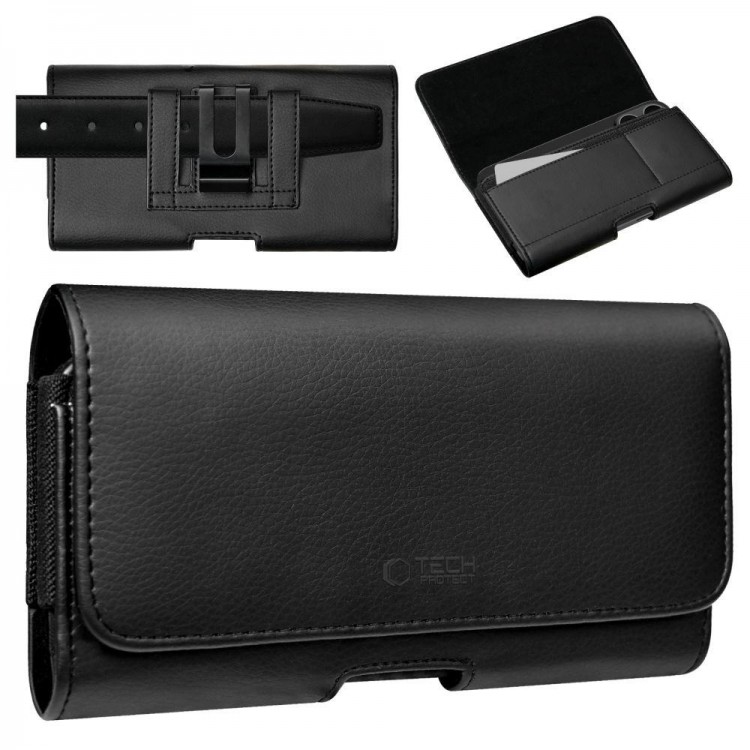 Θήκη Tech Protect Ζώνης Universal SmartPhone Holster Pouch for 5.8"-6.8" Black - ΜΑΥΡΗ - SM80