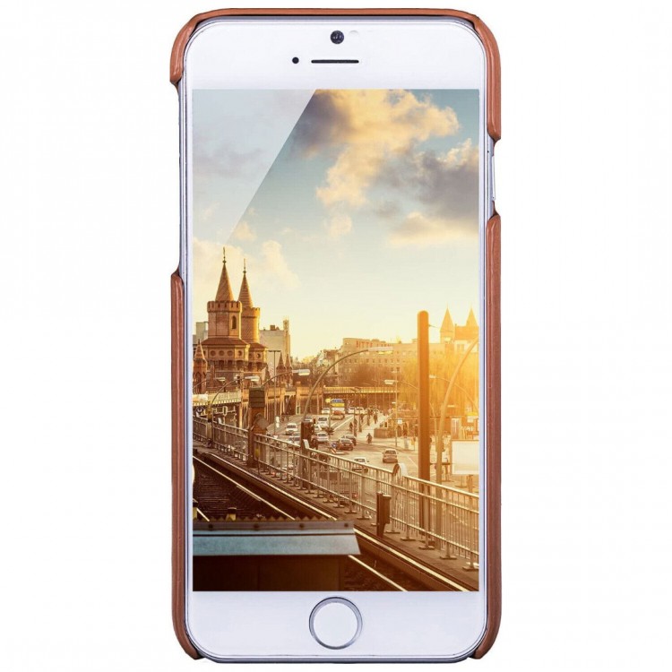 Θήκη JT Berlin LeatherCover Δερμάτινη για APPLE iPhone 7 PLUS, 8 PLUS - ΚΑΦΕ - 10256