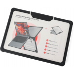 Θήκη Honju FIT Kickstand για Apple MacBook Air 15,3" (M2 2023, M3 2024, M4 2025) - ΜΑΥΡΟ ΔΙΑΦΑΝΟ - 62608