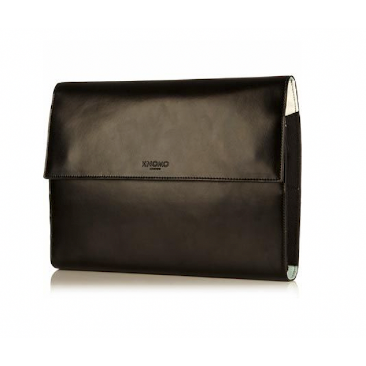 KNOMO Knomad Γνήσια Δερμάτινη τσάντα Sleeve για iPad 9-10", Smartphones and Tablets 10" - ΜΑΥΡΟ - KN-14-091-BLK