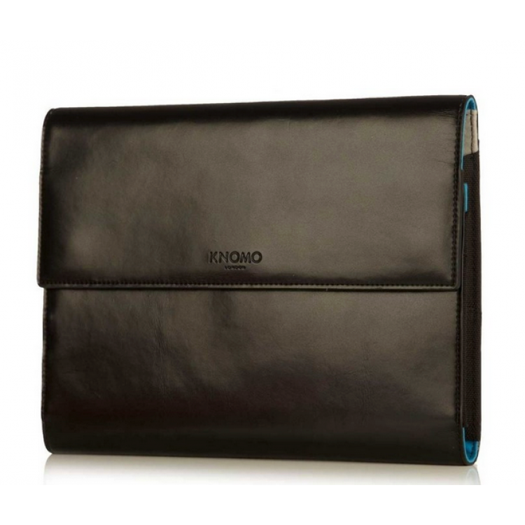 KNOMO Knomad Γνήσια Δερμάτινη τσάντα Sleeve για iPad mini 7-8", Smartphones and Tablets 8" - ΜΑΥΡΟ - KN-14-090-BLK