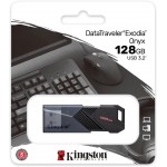Kingston Memory Stick DataTraveler Exodia Onyx USB 3.2 Stick FlashDrive, 128GB - ΜΑΥΡΟ - DTXON/128GB