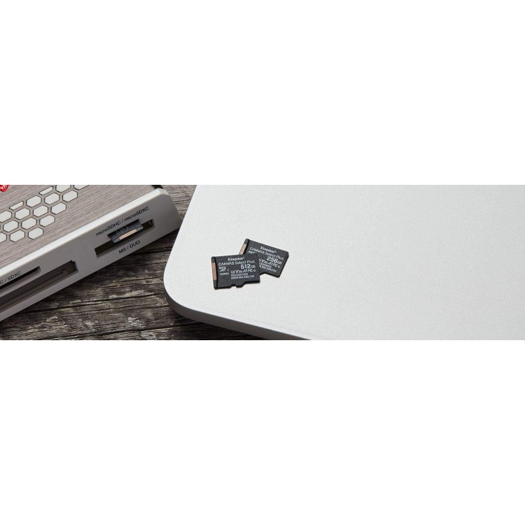 Kingston MicroSDXC Κάρτα Μνήμης Canvas Select Plus, Class 10 / UHS-1 U3, 64GB - ΜΑΥΡΟ - SDCS2/64GBSP