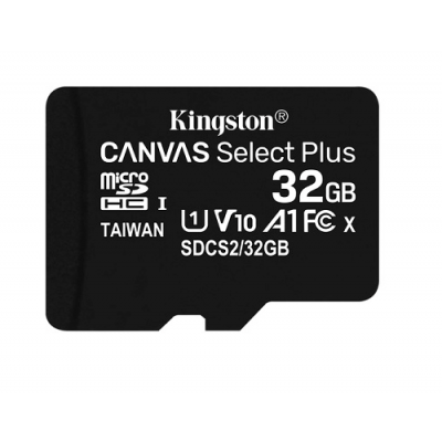 KINGSTON Memory Card MicroSD Canvas Select Plus SDCS2/32GBSP, Class 10,no SD Adapter