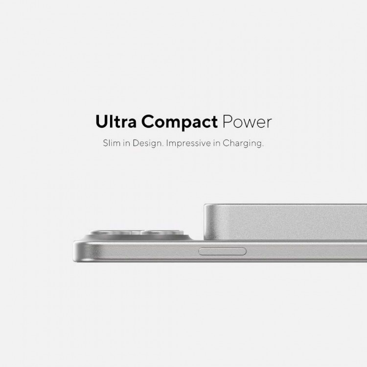 LINQ MAGSAFE SLIM Magnetic Wireless PowerBank 10K με MAGSAFE Qi2, 15W με Θύρα USB-C,Μαγνητικός Φορητός Ασύρματος Φορτιστής 10.000mAh - LQ-LQWP102 - ΓΚΡΙ