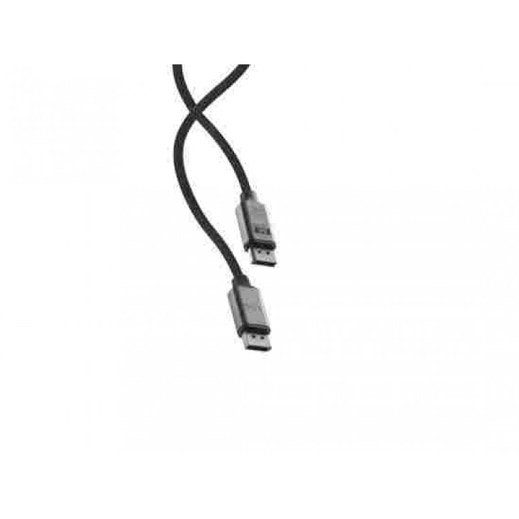 LINQ PRO καλώδιο Braided Display Port σε Display Port, για 8K Display/TV 8K/60Hz ή 4K/144Hz 32Gbps , DP1.4 32Gbps HDR, 2μ. - LQ-LQ48025 - ΓΚΡΙ