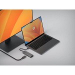LINQ PRO καλώδιο Braided Display Port σε Display Port, για 8K Display/TV 8K/60Hz ή 4K/144Hz 32Gbps , DP1.4 32Gbps HDR, 2μ. - LQ-LQ48025 - ΓΚΡΙ