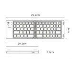 Yesido Ασύρματο ΑΝΑΔΙΠΛΩΜΕΝΟ Πληκτρολόγιο Bluetooth (KB27) - Type-C, 150mAh,  5.0, Compact Design, ΥΠΕΡ-ΛΕΠΤΟ - ΜΑΥΡΟ - KB27