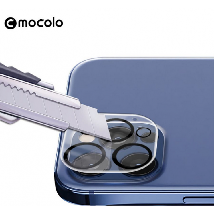 MOCOLO Γυαλί προστασίας TG+ για CAMERA LENS του APPLE IPHONE 12 PRO 6.1 - ΔΙΑΦΑΝΟ ΜΑΥΡΟ