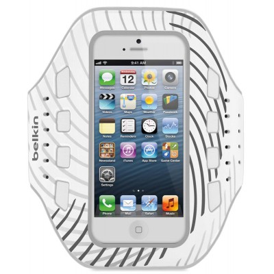 Belkin F8W107vfC03 Pro-Fit Armband for iPhone 5,White