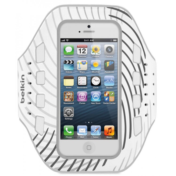 Belkin F8W107vfC03 Pro-Fit Armband for iPhone 5,White