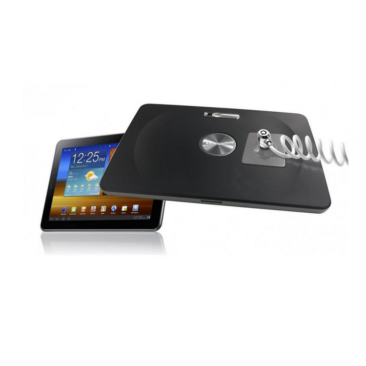 Maclocks Compulocks Universal Tablet Lock Adhesive Security Plate with Keyed Coiled Cable Lock - M1-CL15CUTL