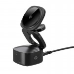 Mobile Origin 65W GaN 5-σε-1 Αναδιπλούμενος MagSafe Magnetic Qi2 ασύρματος σταθμός φόρτισης for SMARTPhone, Apple Watch και Airpods PW1 - ΜΑΥΡΟ - MO-51-FDCH-PW1