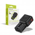 Mobile Origin Travel Φορτιστής ταξιδίου τοίχου 35W, UNIVERSAL - EU/US/UK/AU - ΜΑΥΡΟ - MO-PW25-BLK