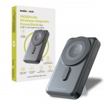 Mobile Origin Ασύρματος Φορτιστής MAGSAFE Powerbank 10.000mAh, με Lightning και USB-C καλώδιο, PB11 - ΜΑΥΡΟ - MO-WMP-PB11