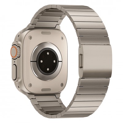 Mobile Origin Titanium BAND Μπρασελέ Μεταλλικό για Apple Watch SERIES - 42mm-44mm-45mm-49mm ULTRA - ΑΣΗΜΙ - AWTB-TITAN-SLV