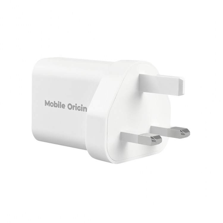 Mobile Origin Travel Φορτιστής ταξιδίου τοίχου GaN 30W, UNIVERSAL - EU/US/UK/AUS - ΛΕΥΚΟ - FRL-TRVL30W-MO14