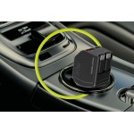 Mobile Origin 90W CA22 Ταχυφορτιστής αυτοκινήτου με 1xUSB-C/1xUSB-A θύρες & 2x ανασυρόμενα USB-C καλώδια 0.6μ. - ΜΑΥΡΟ - MO-90CCH-CA22