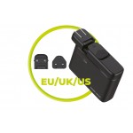 Mobile Origin GaN 140W Φορτιστής τοίχου-Hub PW12, 3x USB-C + 3x USB-A, EU/UK/US - ΜΑΥΡΟ - MO-CH140-PW12