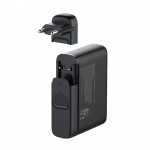 Mobile Origin GaN 140W Φορτιστής τοίχου-Hub PW12, 3x USB-C + 3x USB-A, EU/UK/US - ΜΑΥΡΟ - MO-CH140-PW12