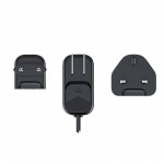 Mobile Origin GaN 140W Φορτιστής τοίχου-Hub PW12, 3x USB-C + 3x USB-A, EU/UK/US - ΜΑΥΡΟ - MO-CH140-PW12