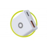 Mobile Origin Λεπτός Φορτιστής ταξιδίου τοίχου GaN 30W, UNIVERSAL, USB-A + USB-C, TUV MO16 - EU - ΛΕΥΚΟ - MO-GAN30W-MO16
